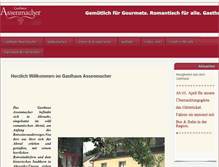 Tablet Screenshot of gasthaus-assenmacher.de